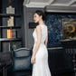 White Lace Midi Dress