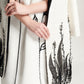 Floral Embroidered Shift Dress with Contrast Cape