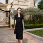 Le SoLeil Gabardine StrapLess Dress with Short Coat Set