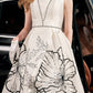 Sleeveless Embroidered A-Line Dress
