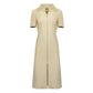Tweed Midi Dress with Pleated Collar