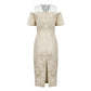 Le Soleil Off-Shoulder Jacquard Brocade Midi Dress
