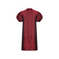 Le SoLeil Jacquard Silk Puff SLeeve A-Line Dress