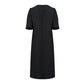 Le SoLeil Gabardine A-Line Dress with Embroidered Detail