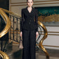 Black Lace Pantsuit with Blazer