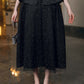 Black Embellished Evening Gown with Peplum Detailing