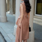Sleeveless Longline Blazer with Wide-Leg Pants