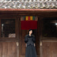Black Embellished Cape Jacket with Tulle Skirt