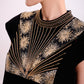 Black Velvet Dress with Lace Detailing