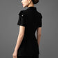Gabardine and Velvet Utility Jacket and Wide-Leg Pants Set