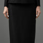 Gabardine Peplum Blazer and Pencil Skirt Set