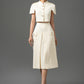 Tweed Cropped Jacket and Skirt Set