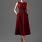 Metalic Yarn A-Line Midi Dress