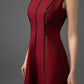 Metalic Yarn A-Line Midi Dress