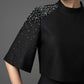 Gabardine Cape Blouse and Skirt Set