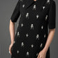 Gabardine Embroidered Shift Dress