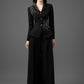 Black Pantsuit with Embellished Blazer