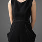 Cotton Drape Wide-Leg Jumpsuit
